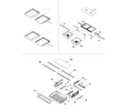 Kenmore 59673502200 refrigerator shelving diagram