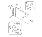 Crosley CT17A2A freezer outer door diagram