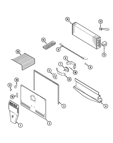 Freezer compartment (bisque)