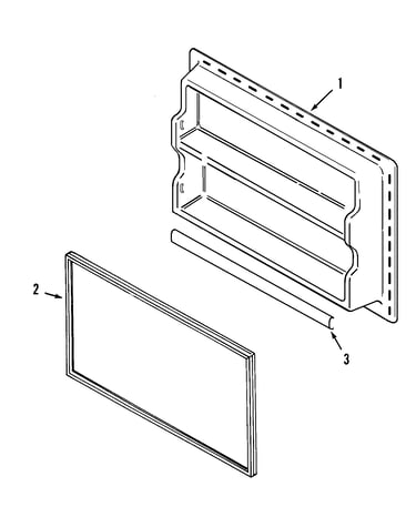 Freezer inner door (bisque)