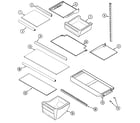 Crosley CT21B6FQ shelves & accessories diagram