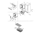 Amana DRB1901CW-PDRB1901CW0 interior cabinet & freezer shelving diagram