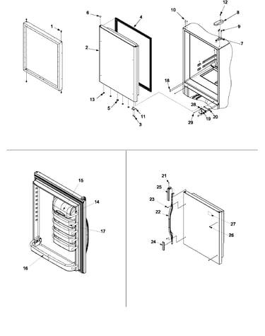 Refrigerator door