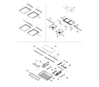 Amana ARB9058CB-PARB9058CB0 refrigerator shelving diagram