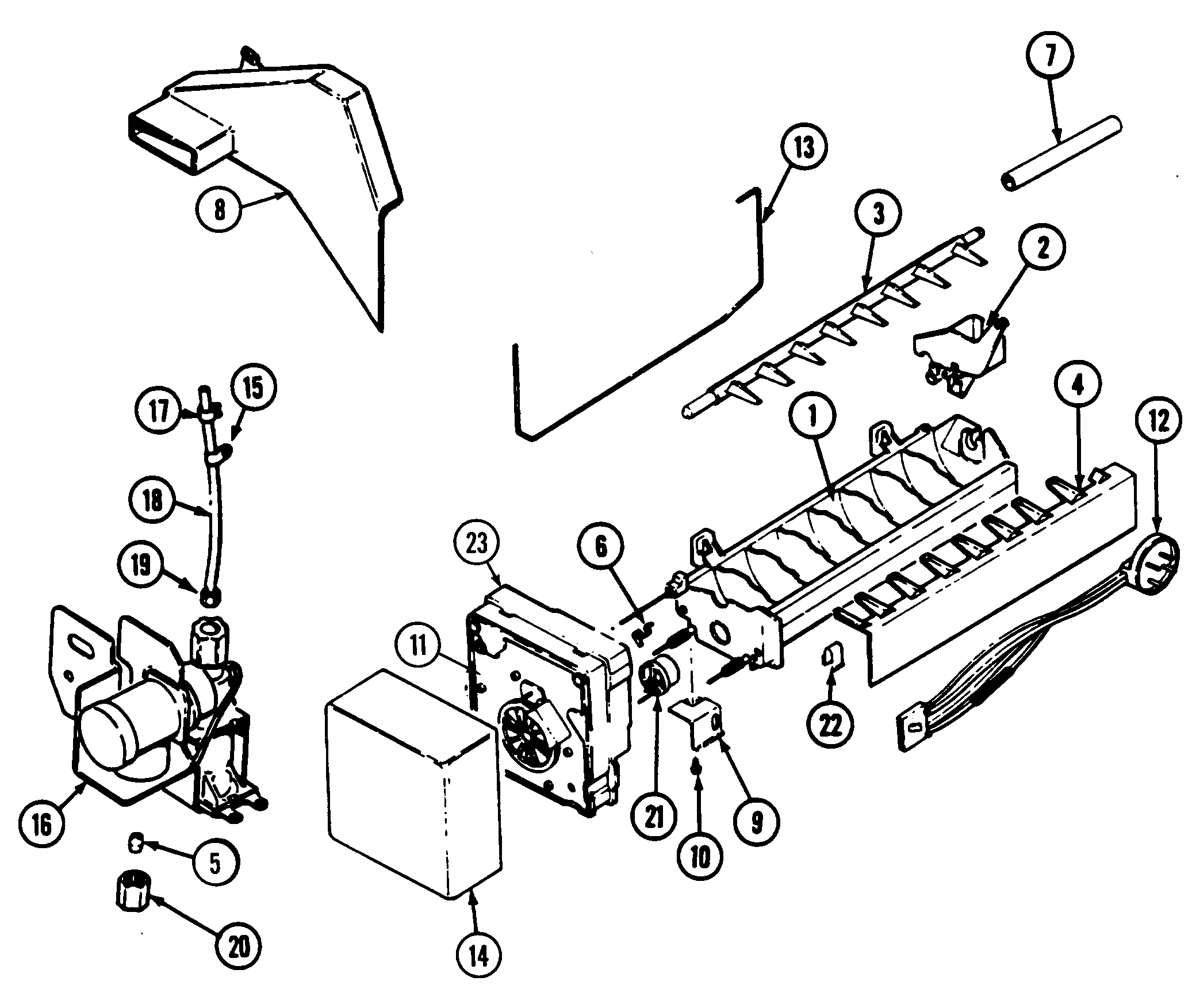 OPTIONAL ICE MAKER KIT (IM107)