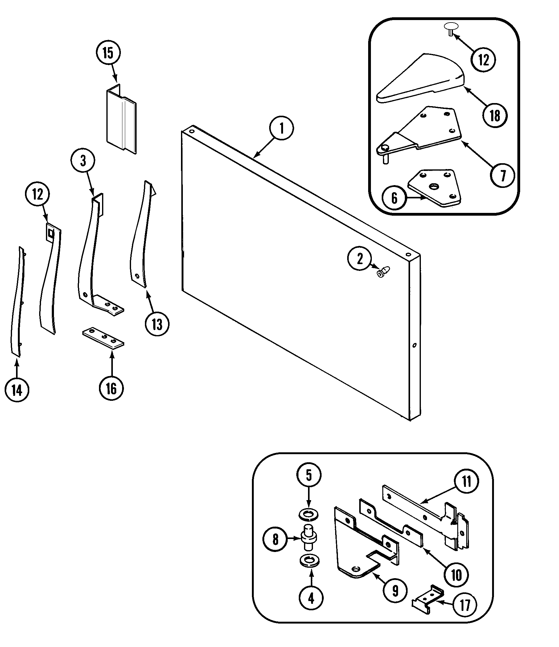 Freezer outer door