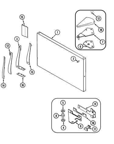 Freezer outer door