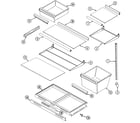 Maytag GT19B7N3EA shelves & accessories diagram