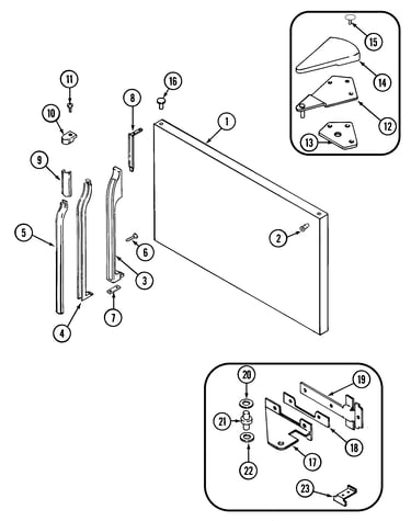 Freezer outer door