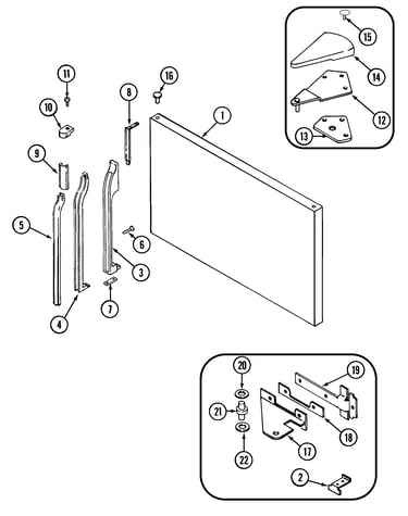 Freezer outer door