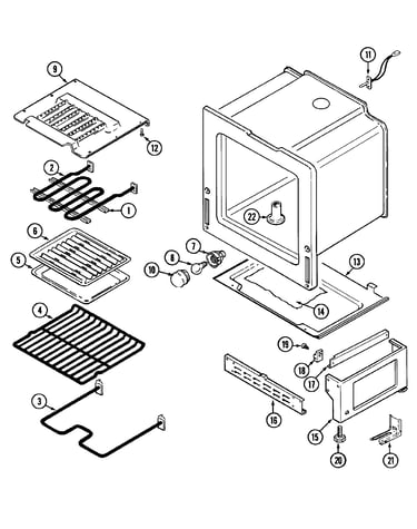 Oven/base (cre8600ccl/ccw)