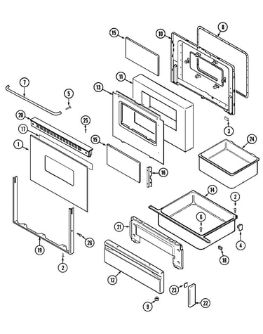 Door/drawer (cre8600ccl/ccw)