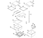 Maytag RST2200EAM shelves & accessories diagram