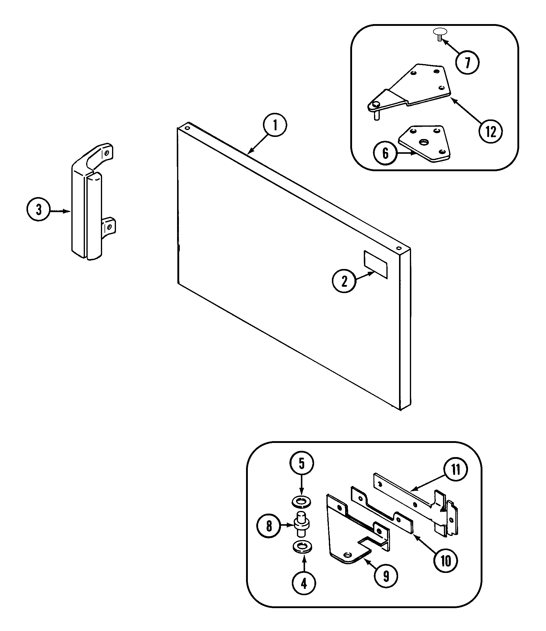 Freezer outer door