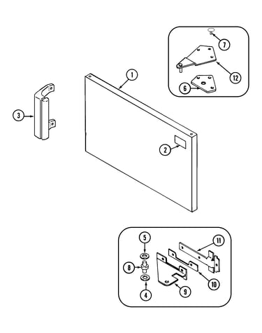 Freezer outer door