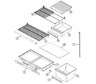 Maytag GT19B4N3EA shelves & accessories diagram