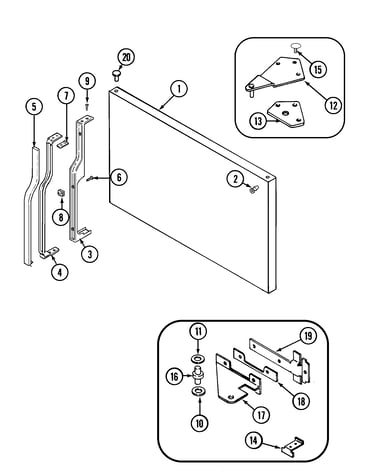 Freezer outer door