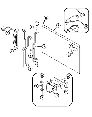 Freezer outer door