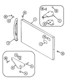 Freezer outer door (bisque)