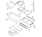 Crosley CT19A6FA shelves & accessories diagram