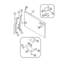 Crosley CT19A6FW freezer outer door diagram