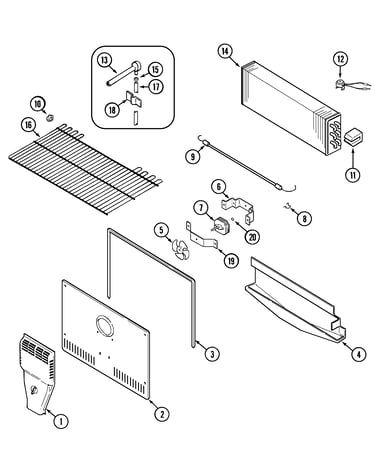 Freezer compartment (bisque)