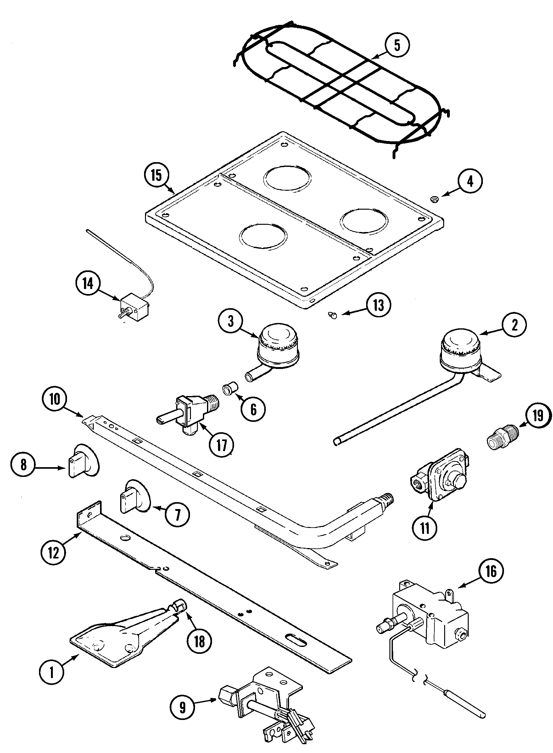 Top & gas controls (series 11)