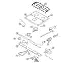 Magic Chef CLY2241BDB top & gas controls (bdb, bdt) diagram