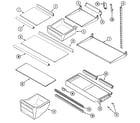 Maytag GT2416PXCA shelves & accessories diagram