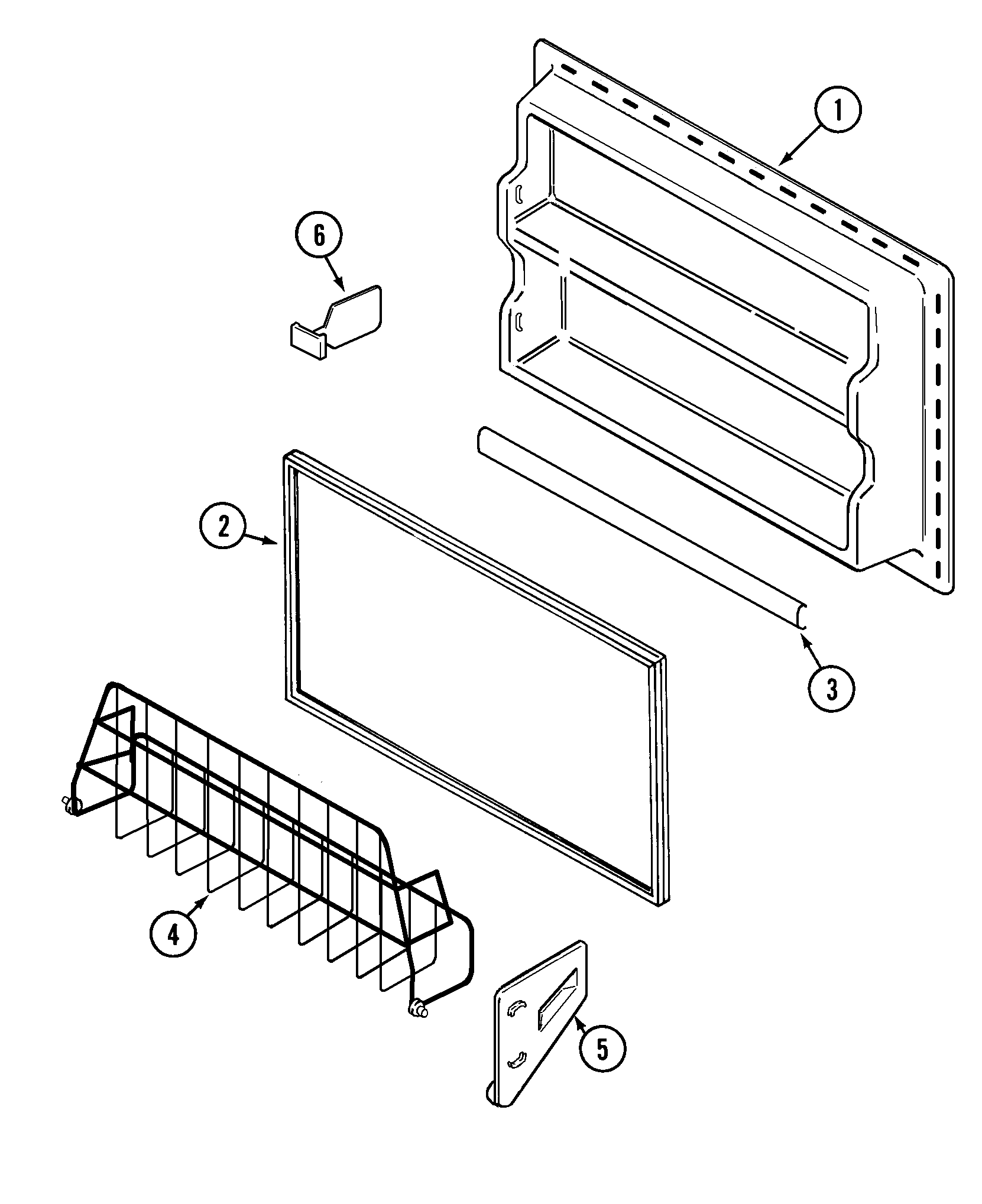 Freezer inner door