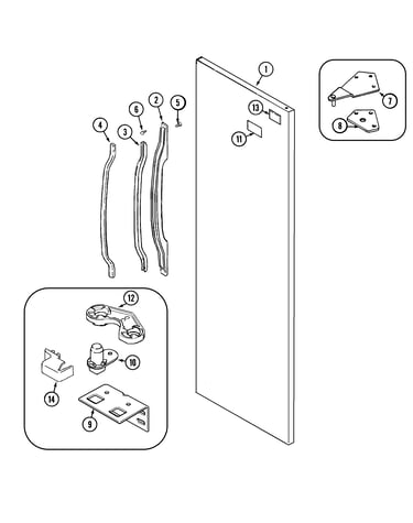 Fresh food outer door