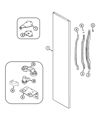 Freezer outer door