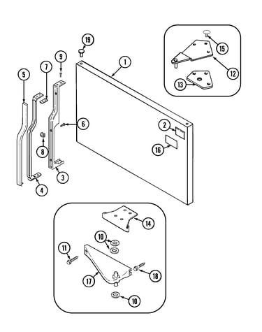 Freezer outer door