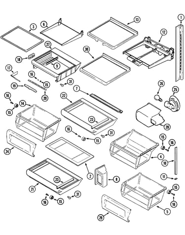 Shelves & accessories