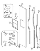 Freezer outer door