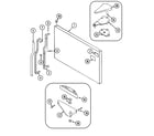 Crosley CT21B7Q freezer outer door diagram