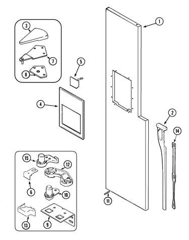 Freezer outer door
