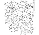 Maytag MZD2766GES shelves & accessories diagram