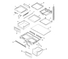 Maytag MTB2156FEQ shelves & accessories diagram