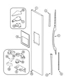 Freezer outer door