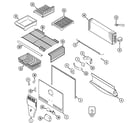 Maytag MTB2156GEQ freezer compartment diagram