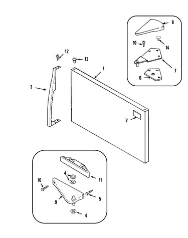 Freezer outer door