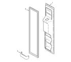 Crosley CS24G6DB freezer inner door diagram