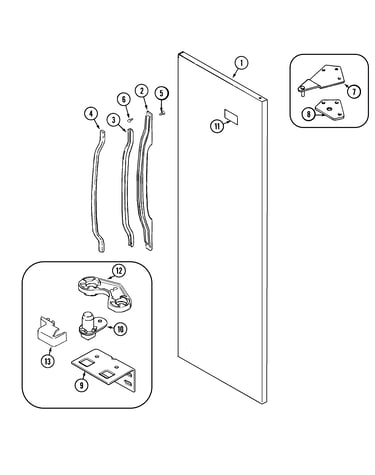 Fresh food outer door