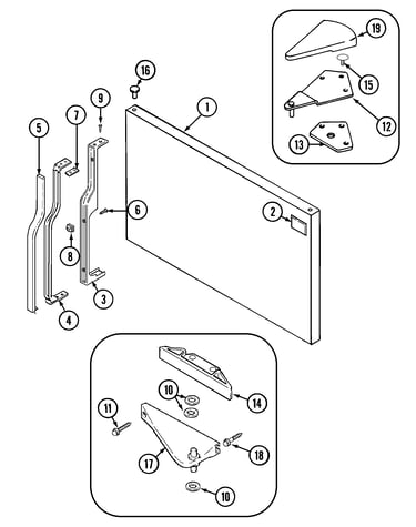 Freezer outer door