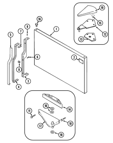 Freezer outer door (rev 10)