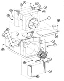Motor, evaporator, condenser
