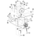 Amana ES2183S-P9938607R motor, evaporator, condenser diagram