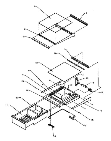 Ref shelving and drawers
