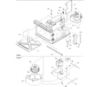 Amana CRC518T2-P1304452M splash shield/blower diagram